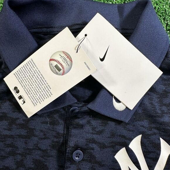 Nike Dri-Fit Genuine MLB New York Yankees Short Sleeve Polo Shirt Small NWT - Picture 6 of 12